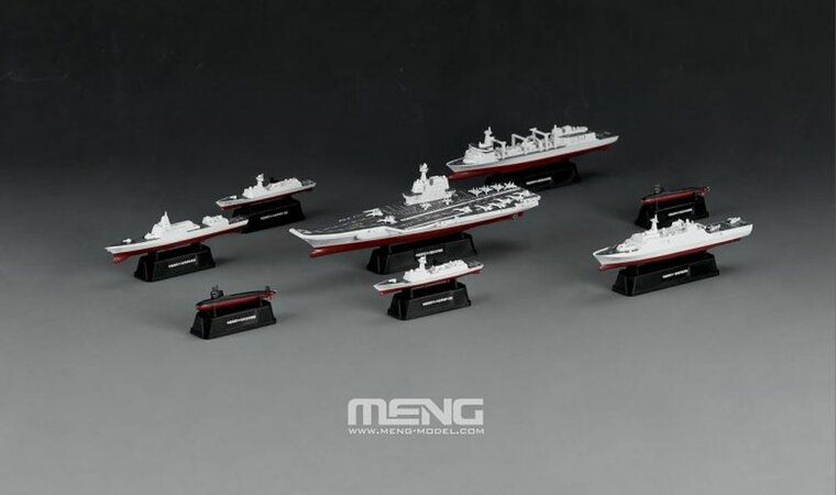 MENG-Model MH-001 Chinese Fleet Set 1 (incl. 6 blind boxes) Bouwpakket Schaal 1:2000