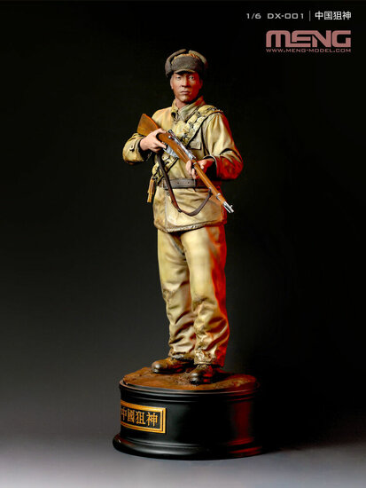 MENG-Model DX-001 Chinese Sniper Ace (Painted figure, incl. base) Bouwpakket Schaal 1:6