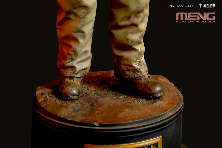 MENG-Model DX-001 Chinese Sniper Ace (Painted figure, incl. base) Bouwpakket Schaal 1:6