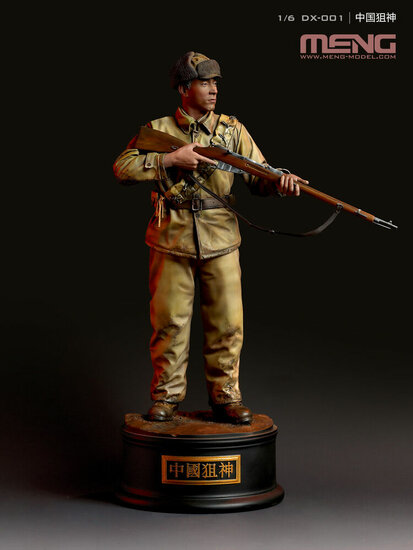 MENG-Model DX-001 Chinese Sniper Ace (Painted figure, incl. base) Bouwpakket Schaal 1:6