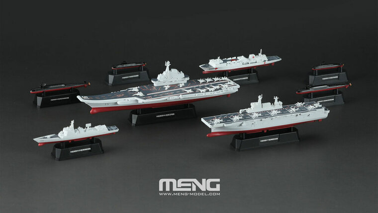 MENG-Model MH-002 Chinese Fleet Set 2 (incl. 6 blind boxes) Bouwpakket Schaal 1:2000