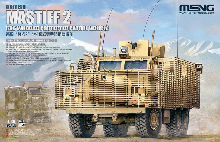 MENG-Model SS-012 British Mastiff 2 6X6 Wheeled Protected Patrol Vehicle Schaal 1:35