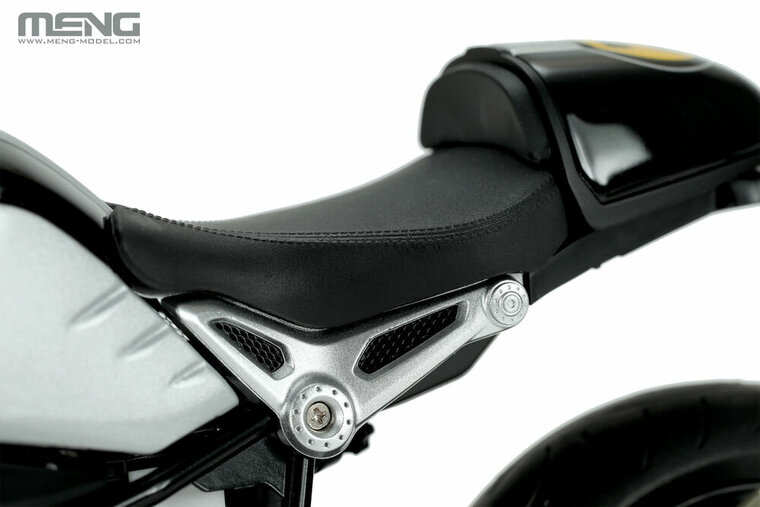 MENG-Model MT-003u BMW R nineT Option 719 Black Storm Metallic/Vintage (Pre-colored Edition) Schaal 1:9