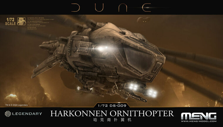 MENG-Model DS-009 Dune Harkonnen Ornithopter Bouwpakket Schaal 1:72