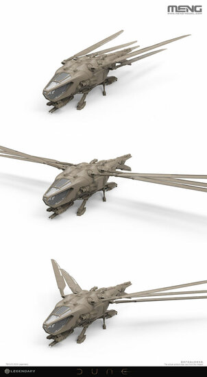 MENG-Model DS-009 Dune Harkonnen Ornithopter Bouwpakket Schaal 1:72