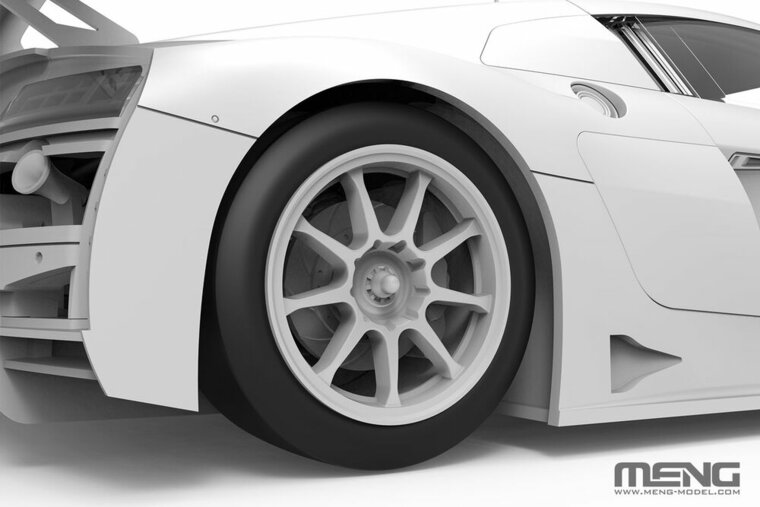 MENG-Model CS-011 AUDI R8 LMS GT3 EVO II B-Quik Absolute Racing Bouwpakket Schaal 1:24
