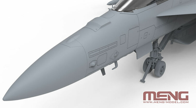 MENG-Model LS-019 Boeing EA-18G Growler Electronic Attack Aircraft Yellow Jackets Schaal 1:48