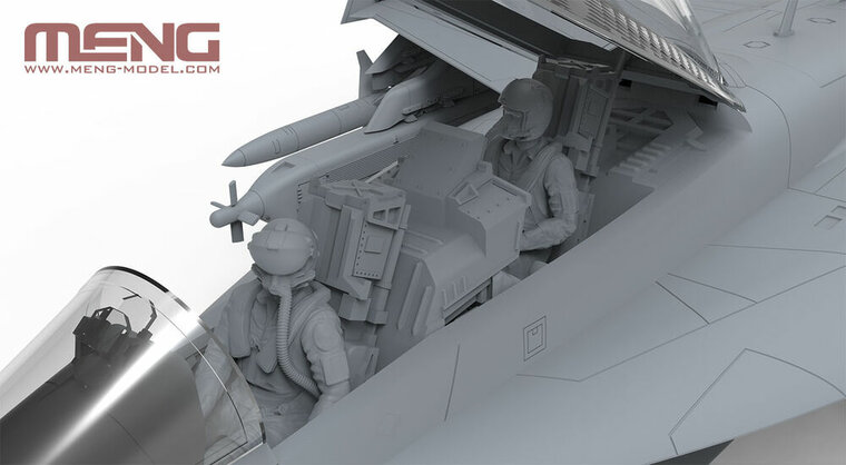 MENG-Model LS-019 Boeing EA-18G Growler Electronic Attack Aircraft Yellow Jackets Schaal 1:48