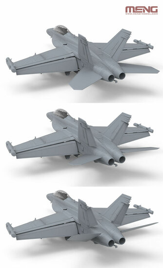 MENG-Model LS-019 Boeing EA-18G Growler Electronic Attack Aircraft Yellow Jackets Schaal 1:48