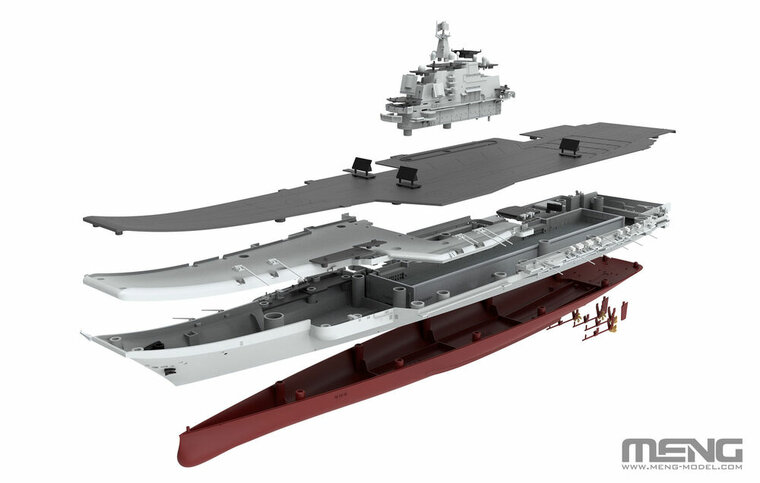 MENG-Model PS-010 Aircraft Carrier Liaoning Bouwpakket Schaal 1:700