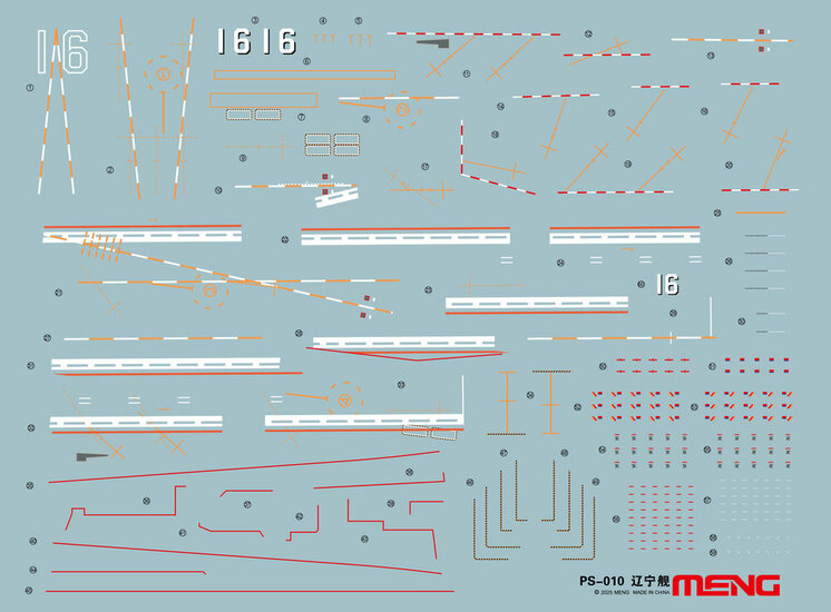 MENG-Model PS-010 Aircraft Carrier Liaoning Bouwpakket Schaal 1:700
