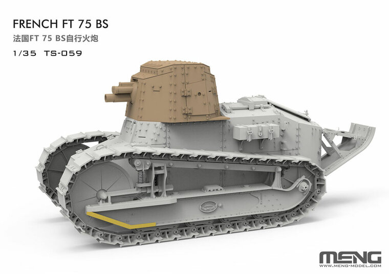 MENG-Model TS-059 French FT 75 BS (incl. resin parts) Schaal 1:35