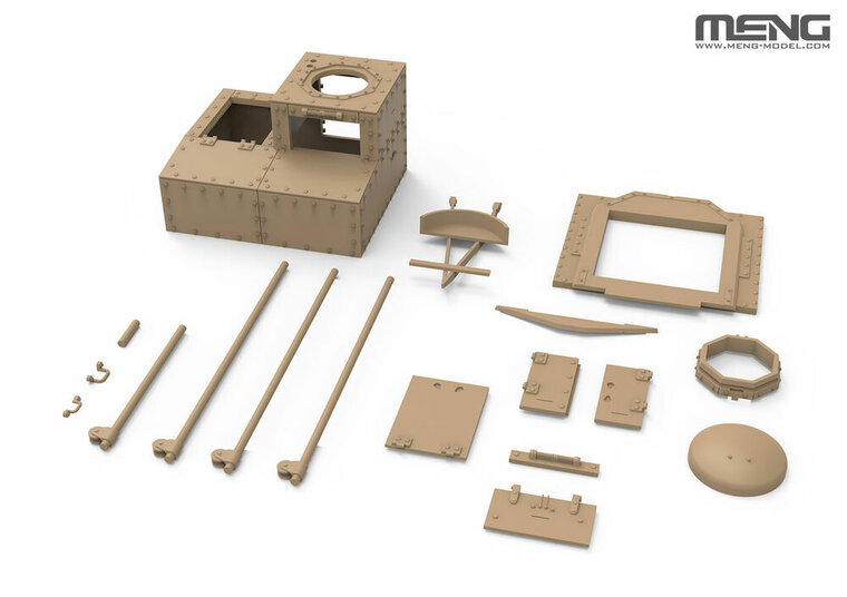 MENG-Model SS-021 French FT T.S.F Radio Version (incl. resin parts) Schaal 1:35