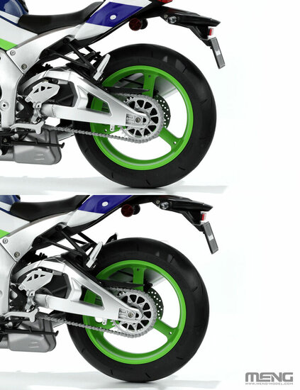 MENG-Model MT-007s Kawasaki ZX-10R (Pre-colored Edition) Schaal 1:9