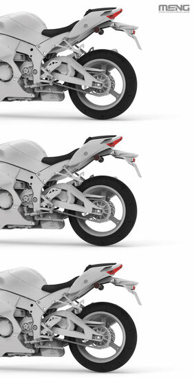 MENG-Model MT-007 Kawasaki Ninja ZX-10R Schaal 1:9