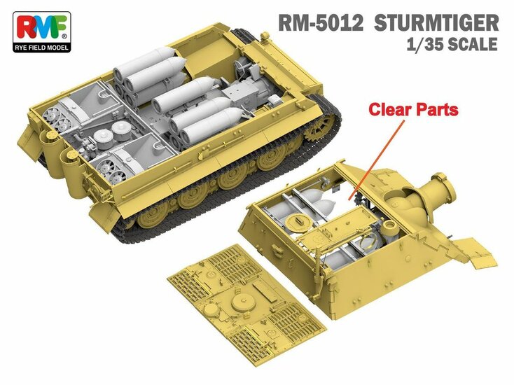 Rye Field Model 5012 Sturmtiger With Full Interior (To be Bouwpakket Schaal 1:35