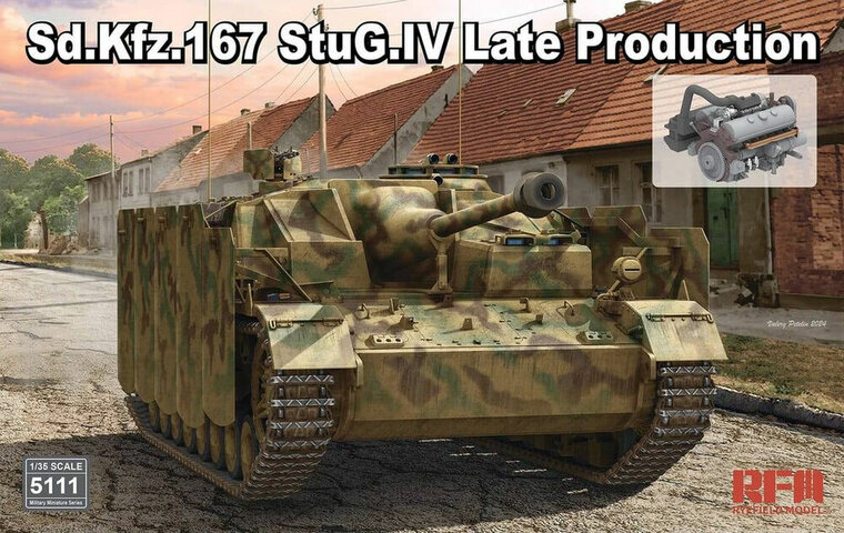 Rye Field Model RFM5111 Sd.Kfz.167 StuG.IV Late Production with Engine & Workable tracks Schaal 1:35
