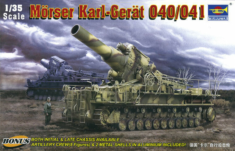 Trumpeter 00215 Mörser KARL-Gerät 040/041 Bouwpakket Schaal 1:35