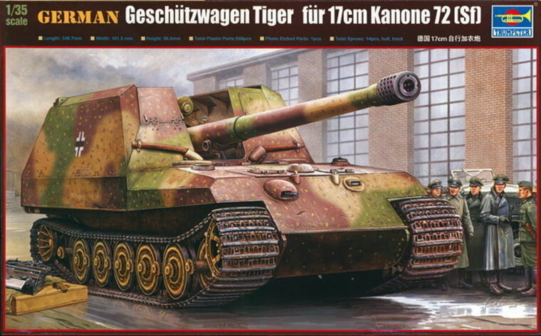 Trumpeter 00378 German Gesch&uuml;tzwagen Tiger Modellbausatz Ma&szlig;stab 1:35