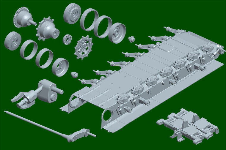 Trumpeter 00966 German Leopard 2A6 MBT Bouwpakket Schaal 1:16