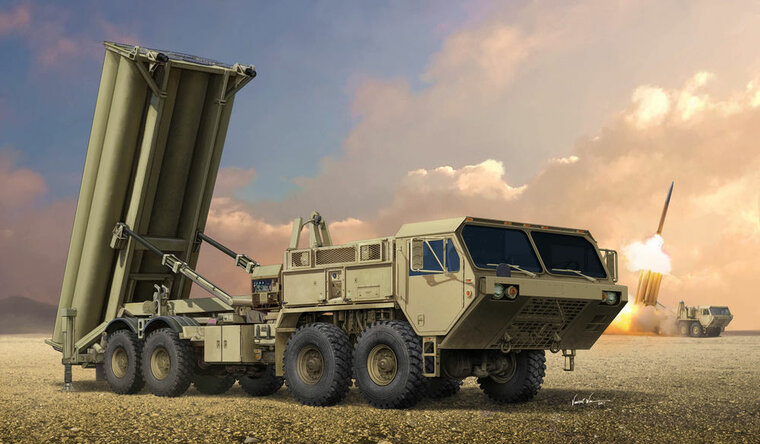 Trumpeter 01054 Terminal High Altitude Area Defence (THAAD) Bouwpakket Schaal 1:35