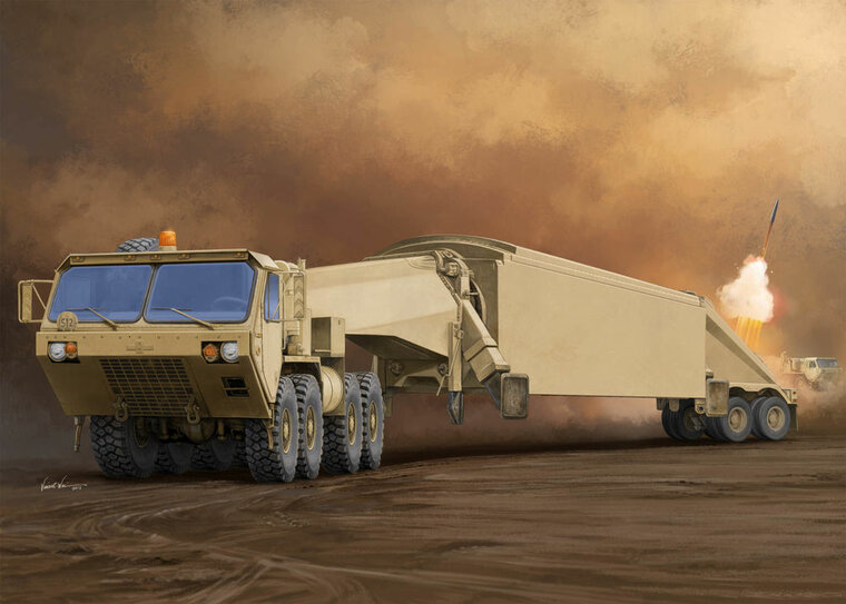 Trumpeter 01059 M983 Tractor with AN/TPY-2 X Band Radar Bouwpakket Schaal 1:35