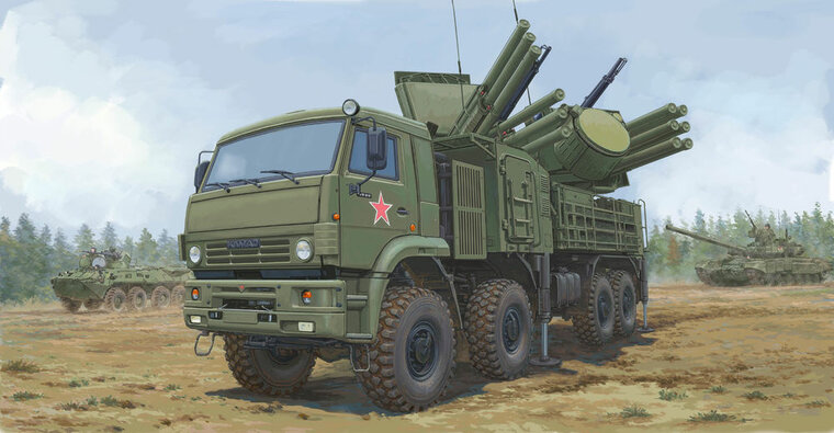 Trumpeter 01060 Russian 72V6E4 Combat Vehicle of 96K6 Pantsir-S1 ADMGS Bouwpakket Schaal 1:35
