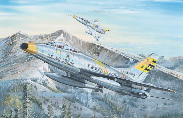 Trumpeter 02246 F-100F Super Sabre Bouwpakket Schaal 1:32