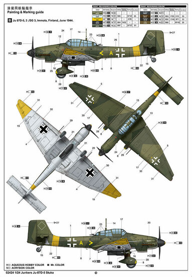 Trumpeter 02424 Junkers Ju-87D-5 Stuka Bouwpakket Schaal 1:24