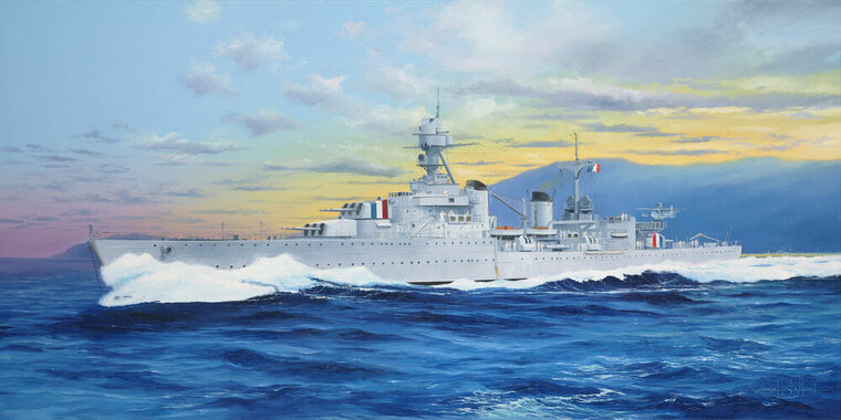Trumpeter 05374 French Light Cruiser Marseillaise Schaal 1:350