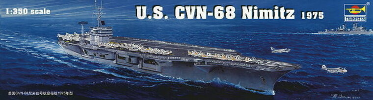 Trumpeter 05605 Flugzeugtr&auml;ger USS Nimitz CVN-68 1975 Bouwpakket Schaal 1:350