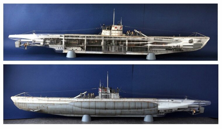 Trumpeter 06801 DKM U-Boot Type VIIC U-552 Bouwpakket Schaal 1:48