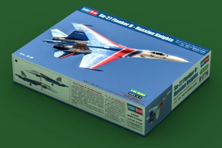 Hobby Boss 81776 Su-27 Flanker B - Russian Knights Aerobatic Team Bouwpakket Schaal 1:48