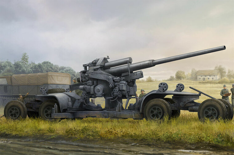 Hobby Boss 84545 German 12.8cm FLAK 40 Bouwpakket Schaal 1:35