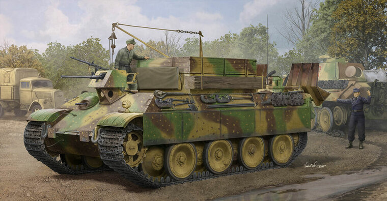 Hobby Boss 84554 German Sd.Kfz.179 Bergepanther Ausf.G Late Version Bouwpakket Schaal 1:35