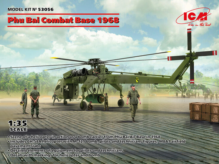 ICM 53056 Phu Bai Combat Base 1968 Bouwpakket Schaal 1:35