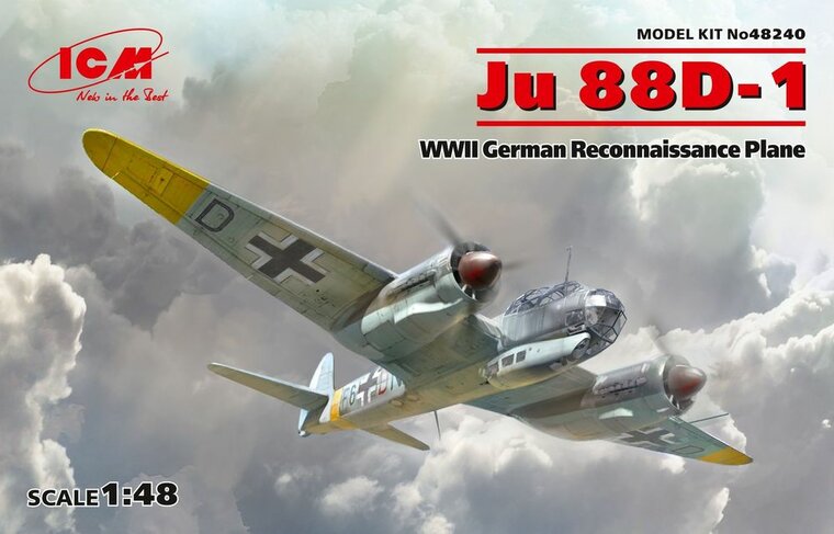 ICM 48240 Ju 88D-1,WWII German ReconnaissancePlane Bouwpakket Schaal 1:48