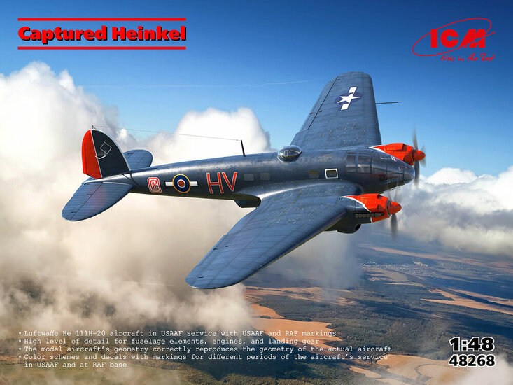 ICM 48268 'Captured Heinkel' Schaal 1:48