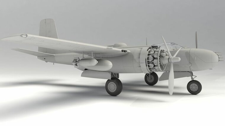ICM 48281 B-26B-50 Invader, Korean War American Bomber Bouwpakket Schaal 1:48