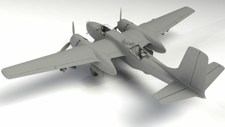 ICM 48281 B-26B-50 Invader, Korean War American Bomber Bouwpakket Schaal 1:48