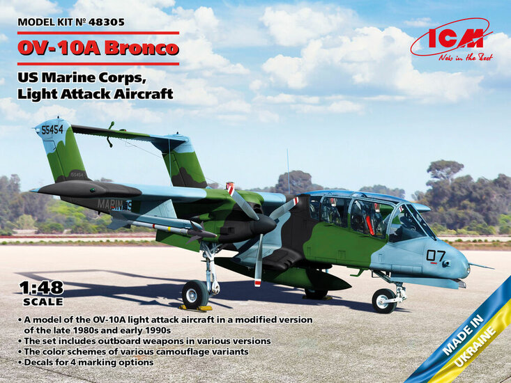 ICM 48305 OV-10A Bronco US Marine Corps, Light Attack Aircraft Bouwpakket Schaal 1:48