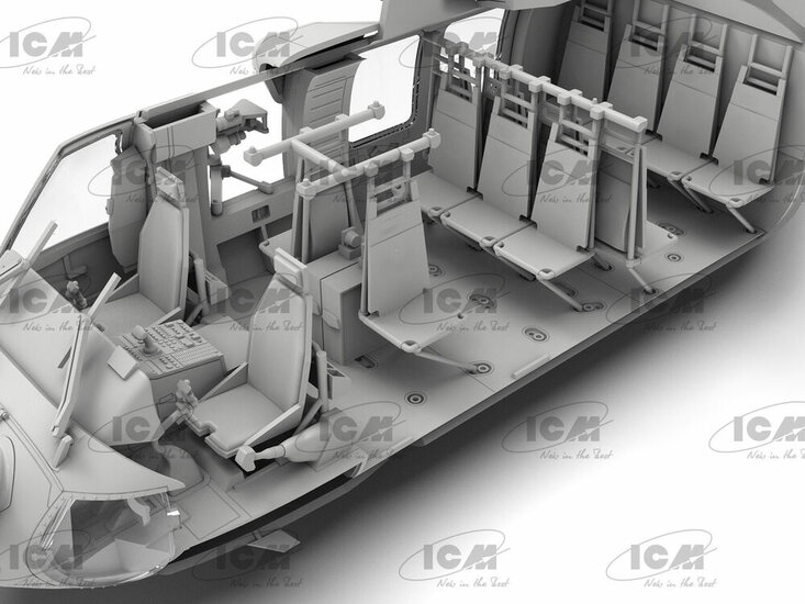 ICM 48360 MH-60L Black Hawk, US Special Forces Helicopter (100% new molds) Bouwpakket Schaal 1:48