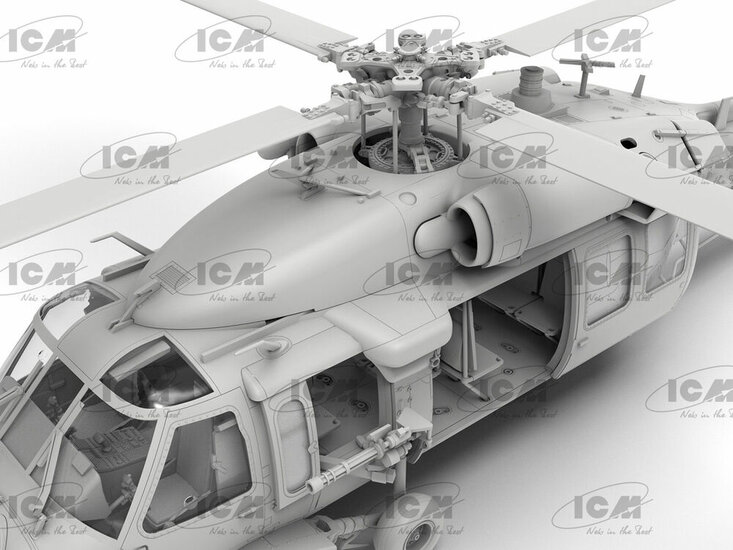 ICM 48360 MH-60L Black Hawk, US Special Forces Helicopter (100% new molds) Bouwpakket Schaal 1:48