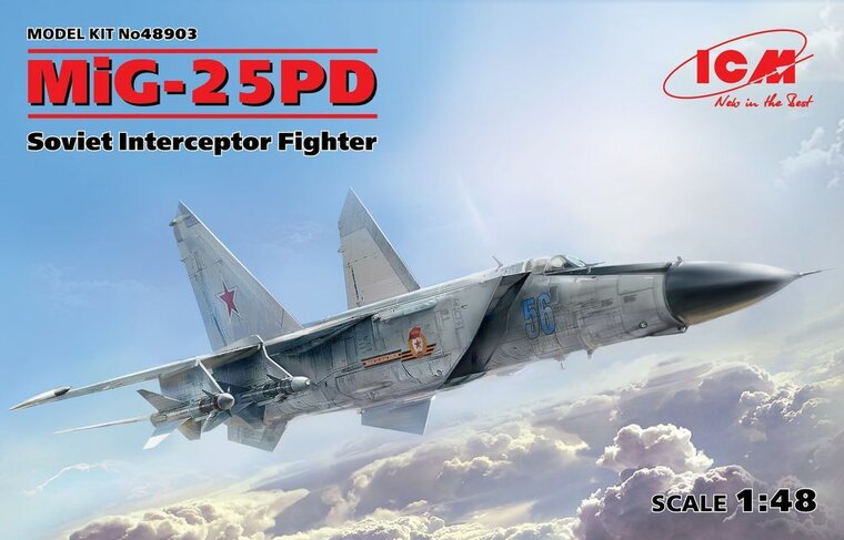 ICM 48903 MiG-25 PD, Soviet Interceptor Fighter Bouwpakket Schaal 1:48