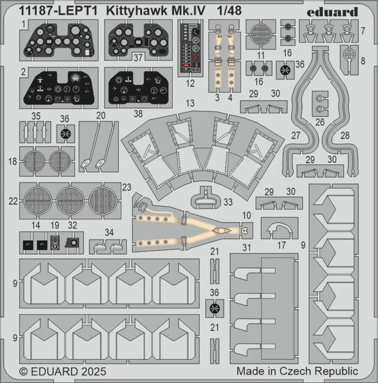 Eduard Plastic Kits 11187 KITTYHAWK DUAL COMBO Schaal 1:48