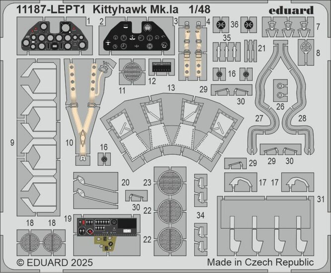 Eduard Plastic Kits 11187 KITTYHAWK DUAL COMBO Schaal 1:48