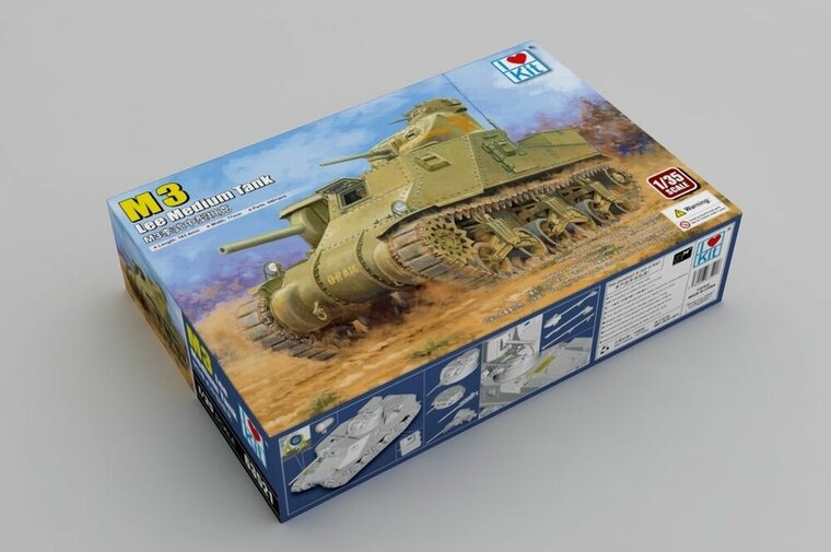 I LOVE KIT 63521 M3 Lee Medium Tank Bouwpakket Schaal 1:35
