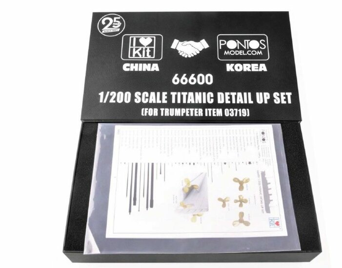 I LOVE KIT 66600 Titanic detail up set (for Trumpeter item 03719) Schaal 1:200