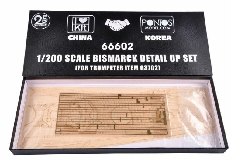I LOVE KIT 66602 Bismarck detail up set (for Trumpeter item 03702) Schaal 1:200