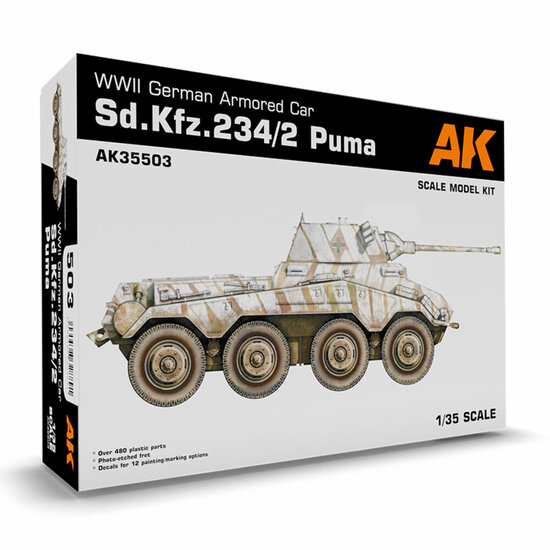 AK Interactive AK35503 Sd.Kfz.234/2 Puma Schaal 1:35